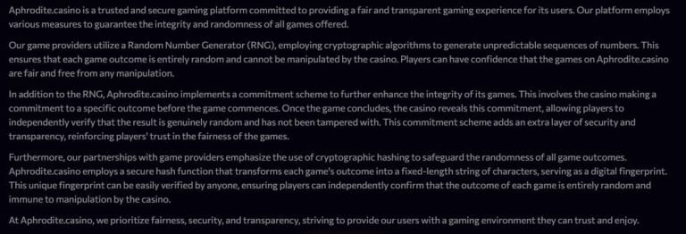 Aphrodite casino promotions à France